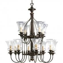 Progress P4411-77 - Fiorentino Twelve-Light, Three-Tier Chandelier