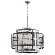 Cyan Designs 11118 - Panorama Chandelier Noir & Aged Brass - Large