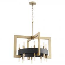 Cyan Designs 11268 - Archibald Chandelier 16-Light Noir & Aged Brass