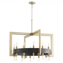 Cyan Designs 11269 - Archibald Chandelier 24-Light Noir & Aged Brass
