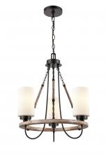 Innovations Lighting 442-3CR-BK-G4421-LED - Paladin - 3 Light - 19 inch - Matte Black - Chain Hung - Mini Chandelier